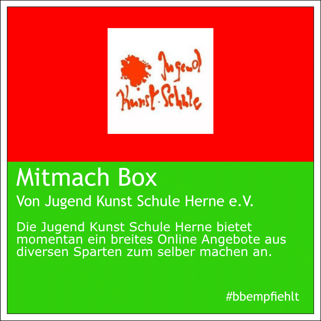 beyondbuehne's tweet photo. Lust auf was Kreatives? Die Jugendkunstschule Herne e. V. bietet eine Online Mitmach Box an, in der für jeden etwas dabei ist. Viel Spaß!

https://t.co/UjAQl1zBba https://t.co/REOQ7fgT1J