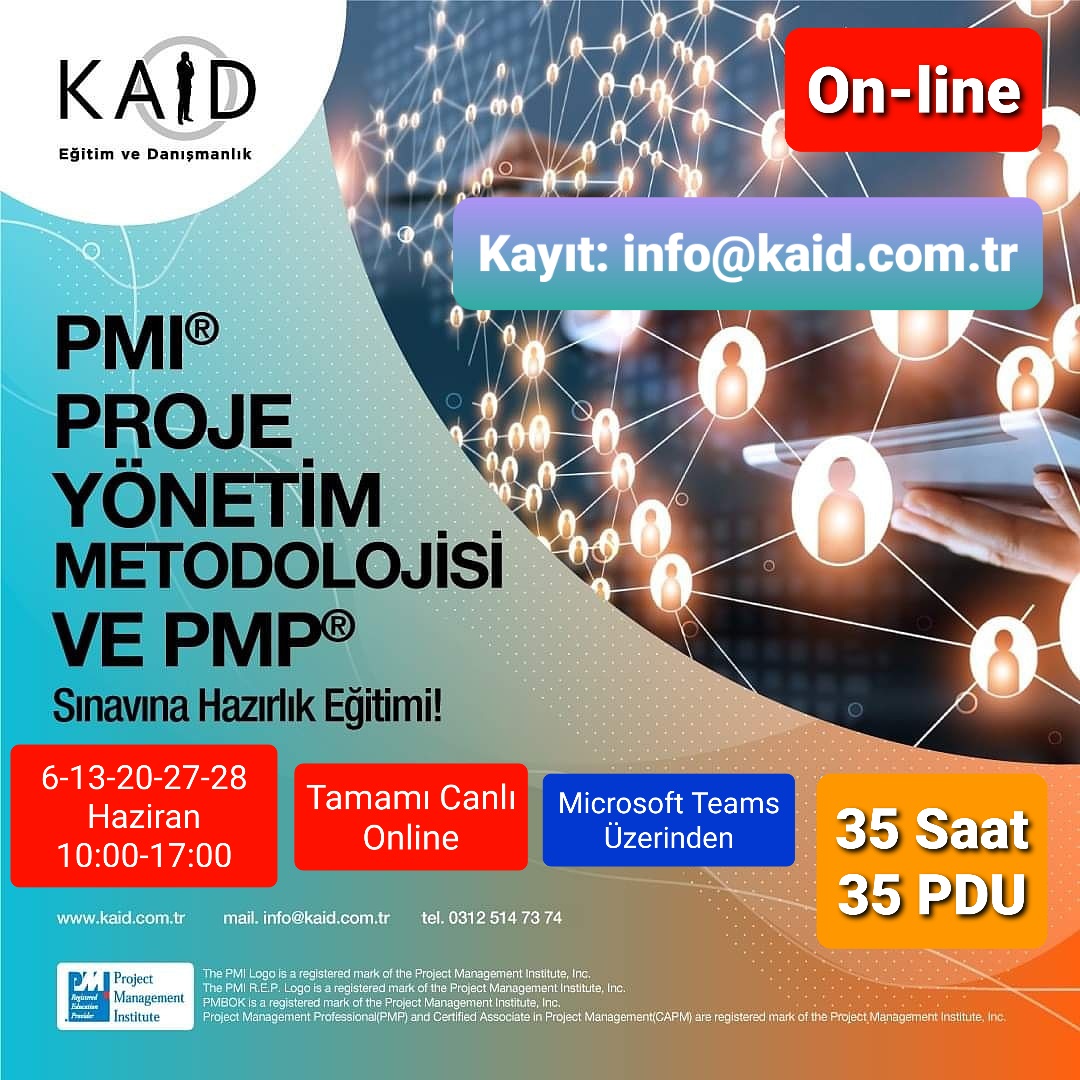 KAİD (@kaid_edh) on Twitter photo #Online olarak 5.sini yapacağımız #ProjeYönetimi ve #PMP® Sınavına Hazırlık Eğitimimizi kaçırmayın! Kayıt: info@kaid.com.tr #Online olarak 5.sini yapacağımız #ProjeYönetimi ve #PMP® Sınavına Hazırlık Eğitimimizi kaçırmayın! Kayıt: info@kaid.com.tr