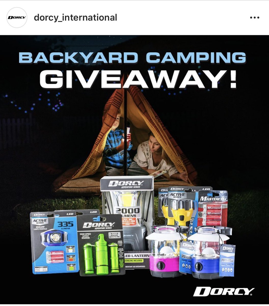 Head over to our Dorcy Instagram page to enter the Backyard Camping Giveaway!!