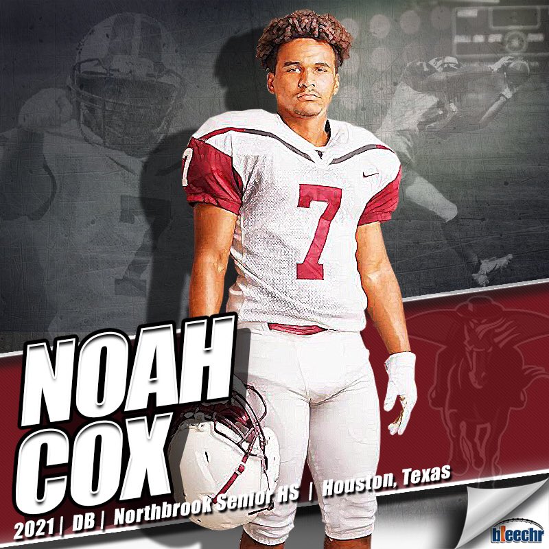 bleechr's tweet photo. Introducing...
NOAH COX
@noahwilsoncox2 

2021 / DB
5’7”, 175lbs, 3.0 GPA
@NHS_Raiders1 
(Houston, TX)

https://t.co/0KkHxf7Zfp

#TargetedFootballExposure @NHS_Raiders1 @YourBranchNews @larryblustein https://t.co/tYHWwfsgHQ