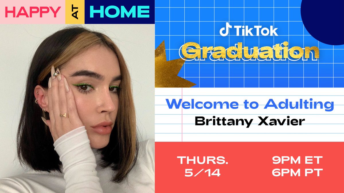 tiktok_us's tweet photo. the time has come to adult! @brittanyxavier helps us with the growing pains in #WelcomeToAdulting live now in-app: https://t.co/n9W1iivYnH https://t.co/aBEB5MUYcy
