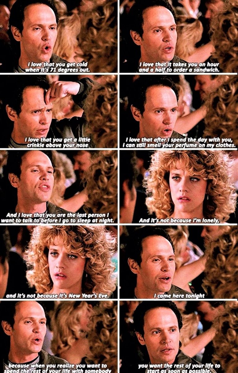 100) When Harry Met Sally... (1989)"It is so nice when you can sit with someone and not have to talk." 