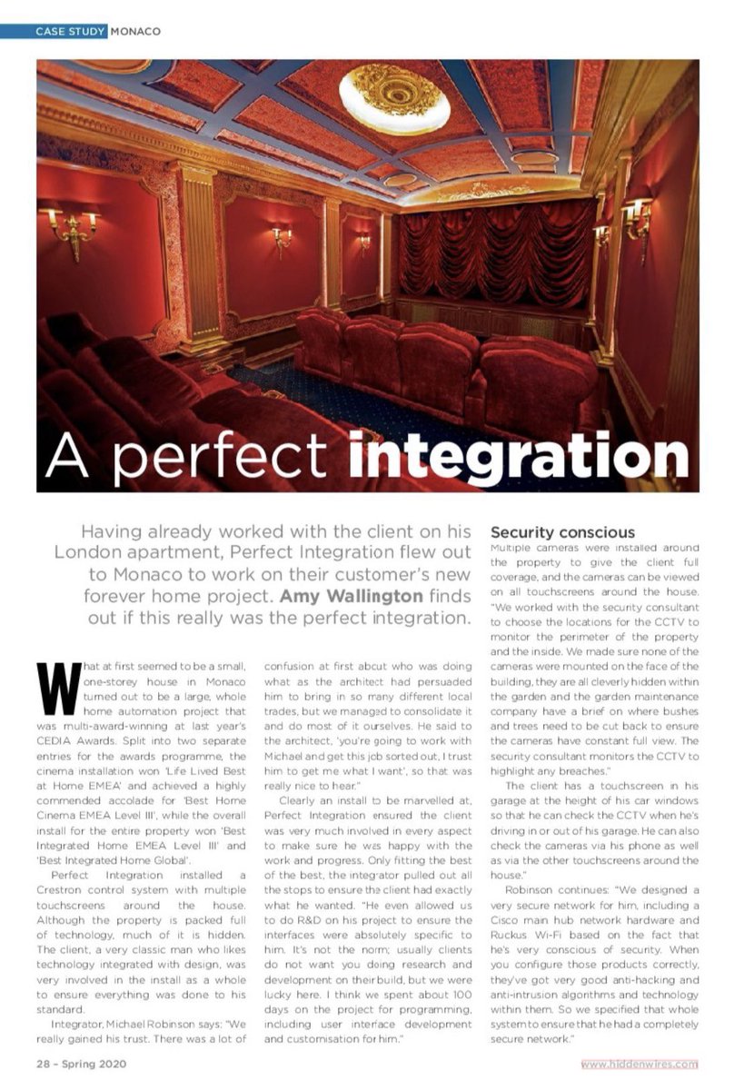 FortressSeating's tweet image. A wonderfully written and inspiring article from our friends at @HiddenWires Where they cover what can only be described as a masterpiece! Congratulations to Chris and Michael and the team  @perfectintUK 👏