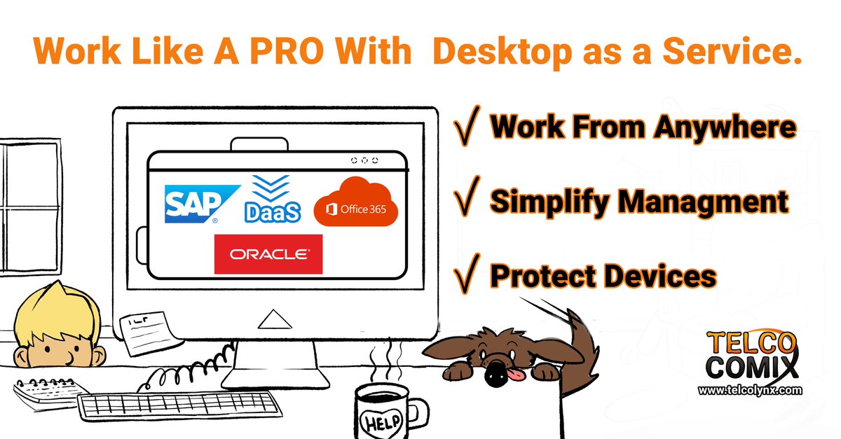 TelcoLynx's tweet photo. DaaS can help you work like a Pro from anywhere.

Free DaaS Workshop- https://t.co/O8HhEEATo1 

#workspaces #evolveip #DaaS #secureendpoints #singlesignon #workfromhome #telcolynx #WFH #wfhlife https://t.co/SktdIi8riC
