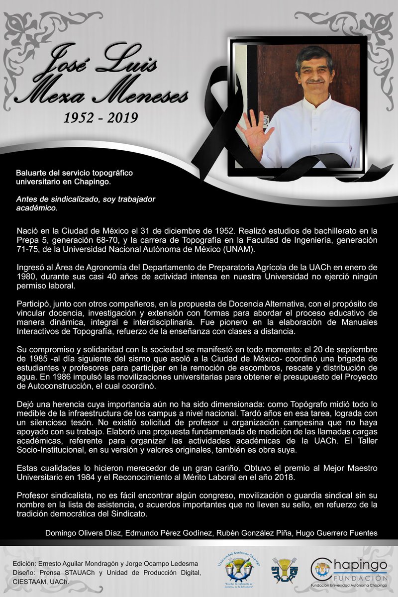 uach_chapingo's tweet photo. Pase de lista 14 de mayo de 2020.
#UACh #STAUACh https://t.co/jzoClD847y