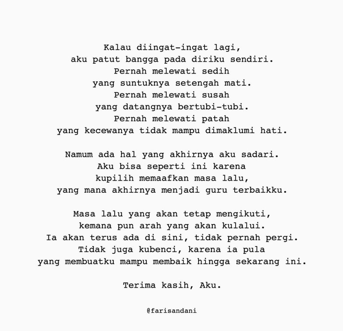 Overthinkingku mereda saat membaca kalimat ini ✨

Terima kasih , Aku.