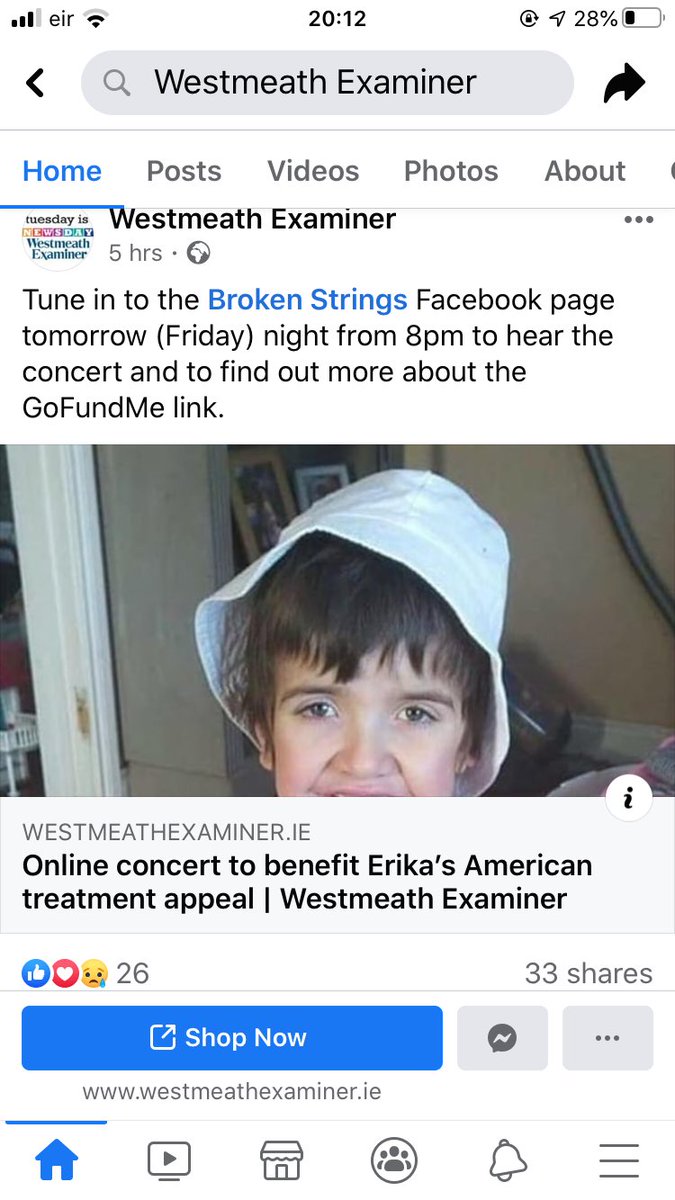 sarahkiernan94's tweet photo. This little girl needs are help please log on to the concert tomorrow night and donate for Erika!Let’s get behind this great cause 👍  @WHExaminer @nbrez @NiallOfficial @ConorSketches @peterburkefg @RobertTroyTD @dalysmullingar #letsgeterikahertreatment #westmeathgirl #needsfunds https://t.co/Od18bYUPy5