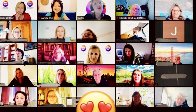Thanks to the 3 talented managers who shared their 🔑 keys to success, resilience and growth in #COVID19 times: <a href="/AurelieWen/">Aurelie Wen</a> <a href="/AgorizeAsia/">Agorize Asia</a>  , <a href="/sophieviger/">sophieviger</a> <a href="/42born2code/">42 Paris</a> , @anne_bioulac Startup in #AI. Thanks to the #Intfem community and <a href="/come_inc/">Michele COME ⚡</a> ! You dare with purpose  and smile⚡️