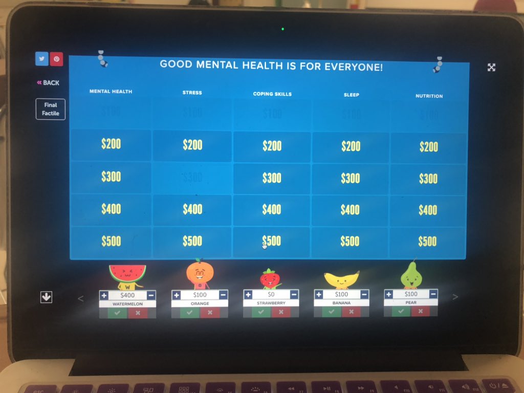 jwolk2's tweet photo. Week 7 of Remote Learning and still finding ways to connect.  GoogleMeet today with our classes to play Mental Heath Jeopardy created by @Erikas_LH.  Warren Township Youth &amp; Family Services joined us as well. @murraycdm @WMS_50 #LifeintheW #GoodMentalHealthisforEveryone https://t.co/zH695uVv28
