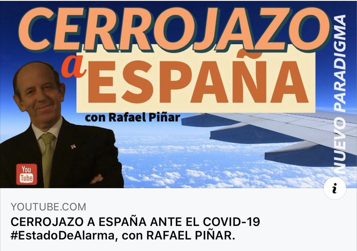 VFez2's tweet photo. En este enlace #YouTube 

https://t.co/zqRWCbWTS7 

Os esperamos. Emitimos a las 21:30, en breve. No te pierdas el programa de hoy: CERROJAZO A ESPAÑA.
#NuevoParadigma
#EstadoDeAlarma
#España
#Coronavirus
#Covid19 https://t.co/tUSwB7lhgx