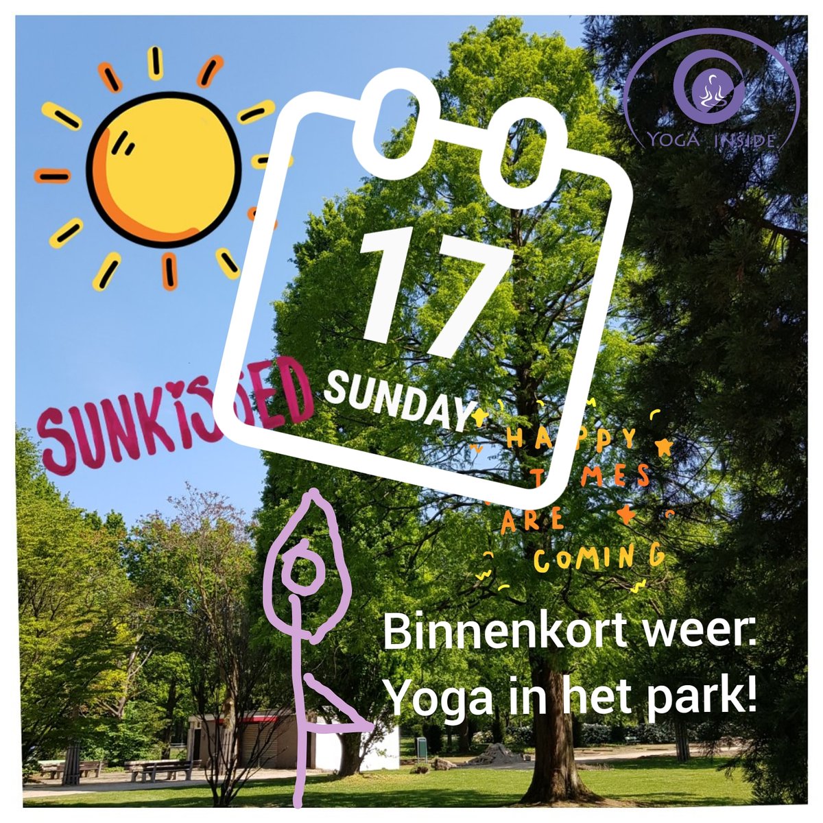 ingrid_degraaff's tweet photo. Yes, t mag weer! As zondag 10.30 uur geef ik #parkyoga @ Philips van Lenneppark!
We houden 1,5 meter afstand en je neemt je eigen mat mee. Aanmelden vooraf via appje (nr in bio)
#hathayoga #yoga #yogainside #connectingwithin #yogainsideout #yogadocent #outdooryoga #eindhoven https://t.co/rbL8HWb9Kn