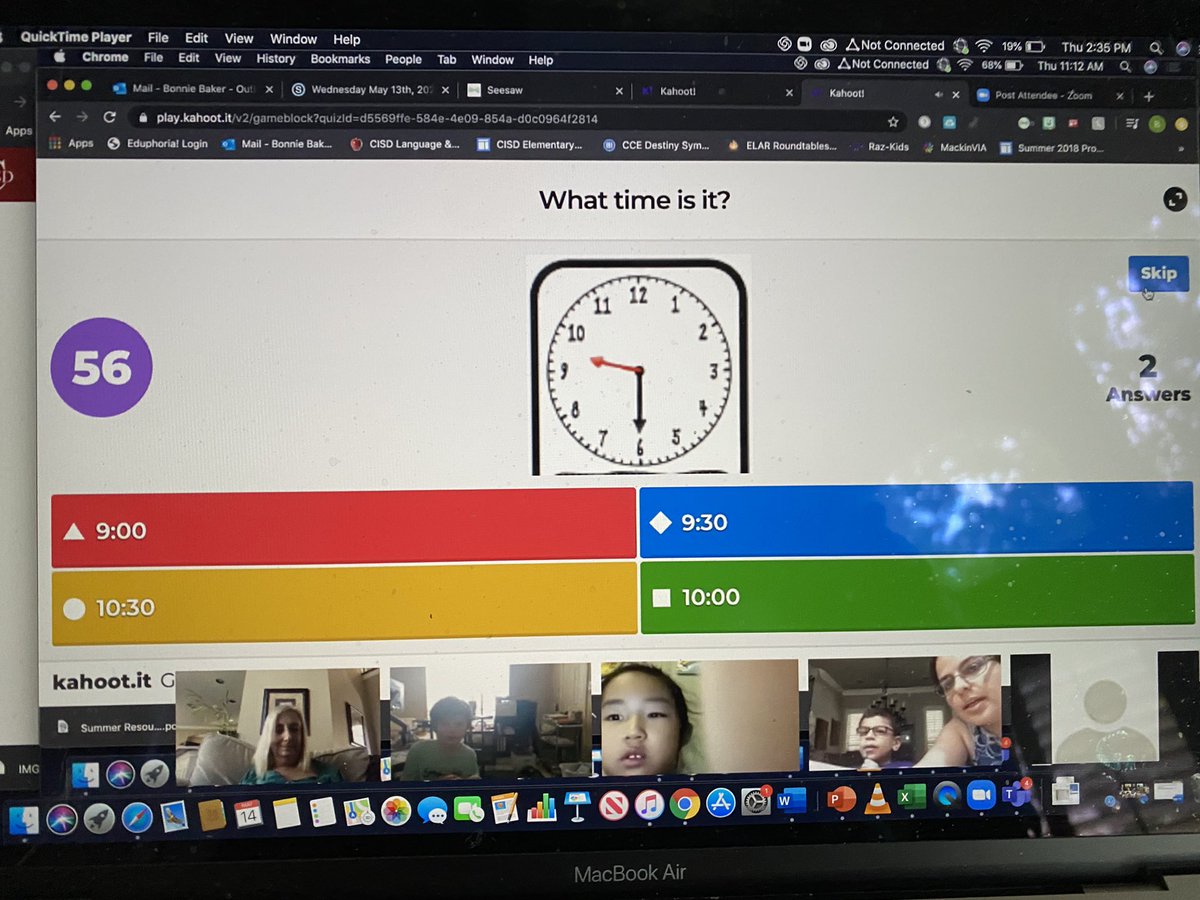 1CBakery's tweet photo. I’ve loved having a weekly game time Zoom meeting with my learners! It’s a great time to connect and just hang out together. Today we played Kahoot ; other days it was Bingo, Duck (hangman), This or That, and a scavenger hunt. #CCElearns https://t.co/FL7GXABWvi