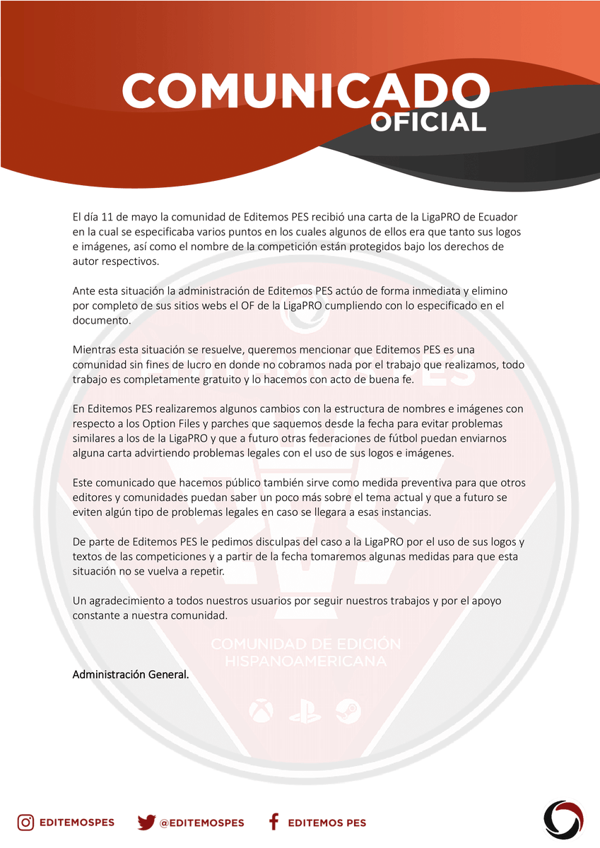 EditemosPES's tweet photo. Carta para @LigaProEC 
https://t.co/EK3kIXHNXZ https://t.co/e2a6H7rjzQ