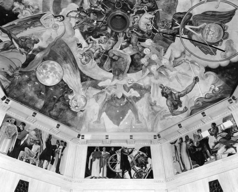 Mural at observatory