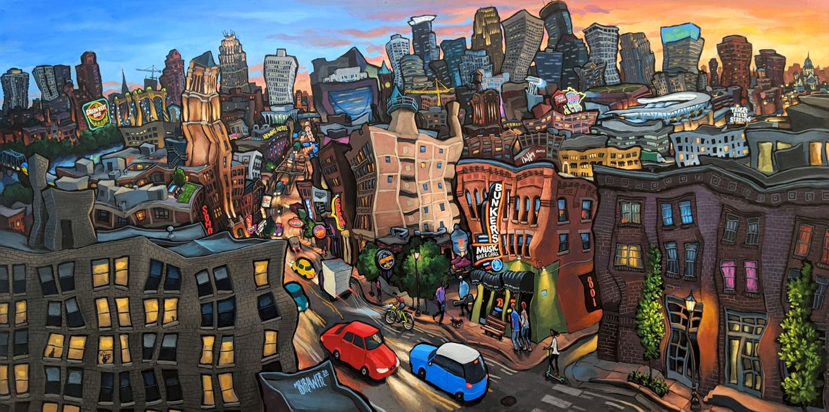 My latest piece, "North Loop - Minneapolis" is complete! #NorthLoop #MinnesotaStrong #Minneapolis