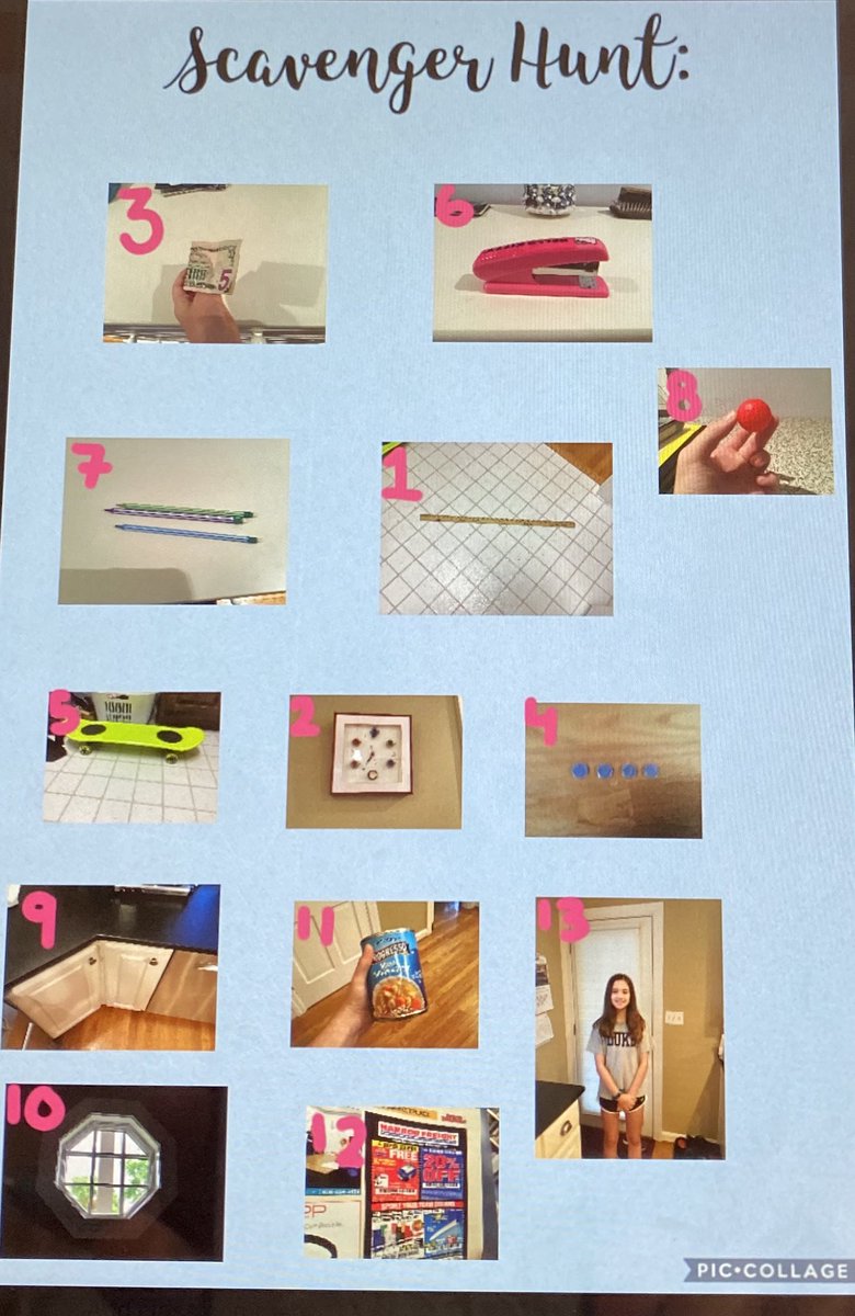 amy_shmsbears's tweet image. Wrapping up our last math class of the year with a fun at home scavenger hunt! #weareIB #shmsbears #makingmathmatter