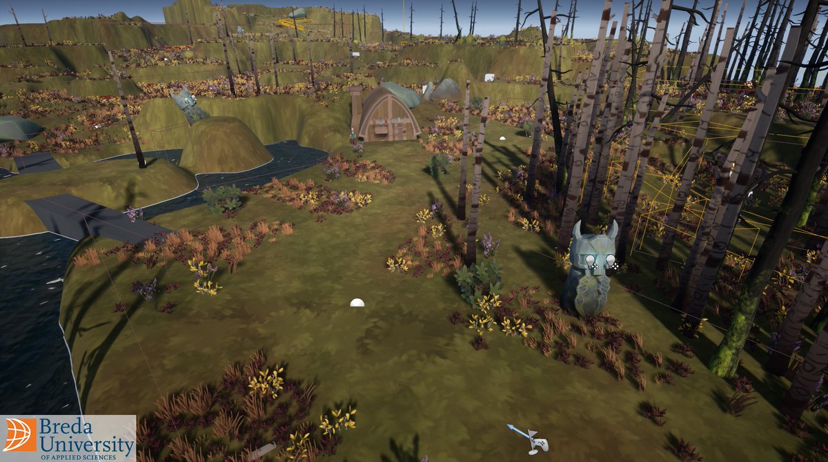 kimorizon's tweet photo. Testing some updates in the scattertool, created in #houdini. Mainly to learn the workflows and the program itself. Tnx to @kari_shores for letting me use their levels/assets to test, and improve the tool. 
@BuasGames #BUAS #ue4 #Studentproject #GameDev https://t.co/UQy4sO4DjH