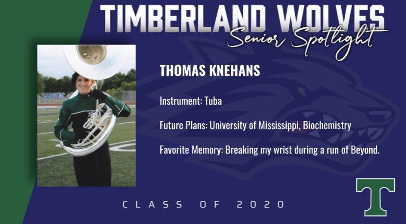 THSBands's tweet photo. ⭐️SENIOR SPOTLIGHT⭐️

Congratulations, Thomas!! 🎉 https://t.co/yN21b9r5QK