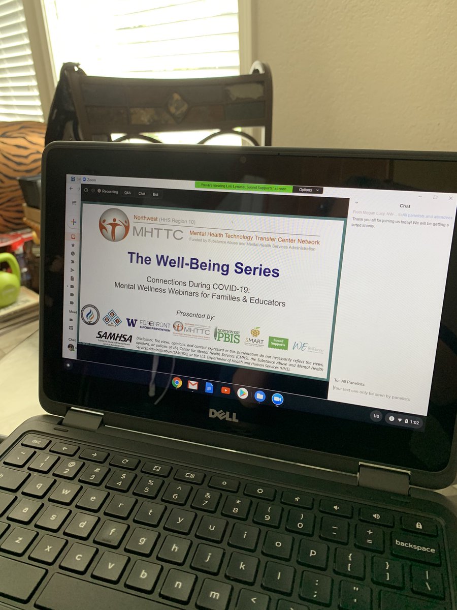 MsCAlton's tweet photo. Getting ready for another amazing presentation! Last one was very helpful! ⁦@NorthwestMHTTC⁩ https://t.co/JSrT25XjaQ