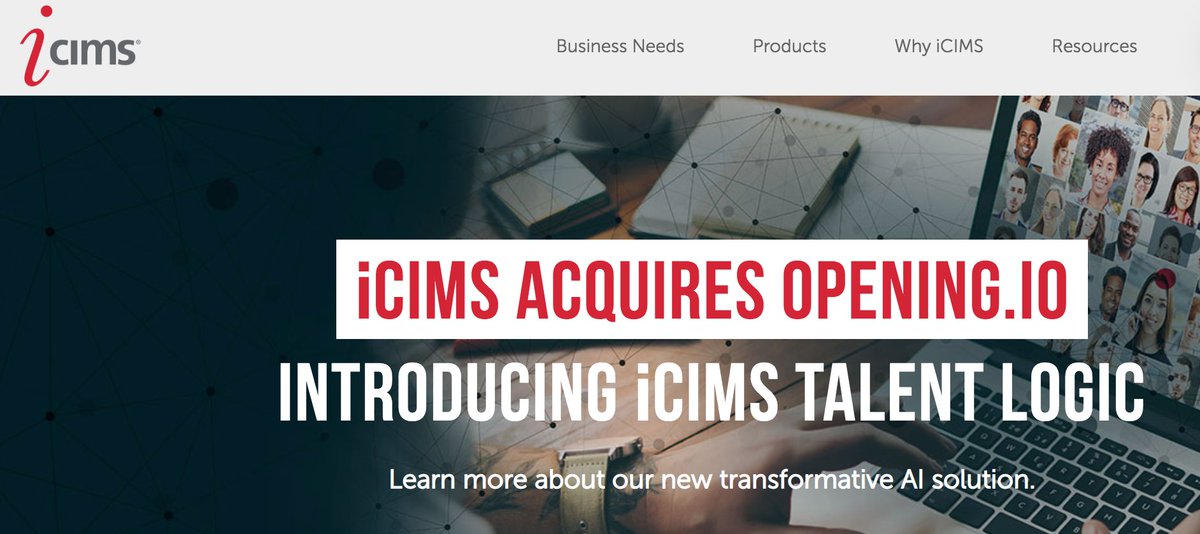 tech_eu's tweet photo. .@iCIMS buys Dublin, Ireland-based HR tech startup https://t.co/5wduCm195i (@openingdublin); terms undisclosed 

https://t.co/TZ3hQu7rmG

#hrtech #recruitmenttech #datascience #dublin #ireland #exit #acquisition #icims #opening https://t.co/kB5loSOvAH