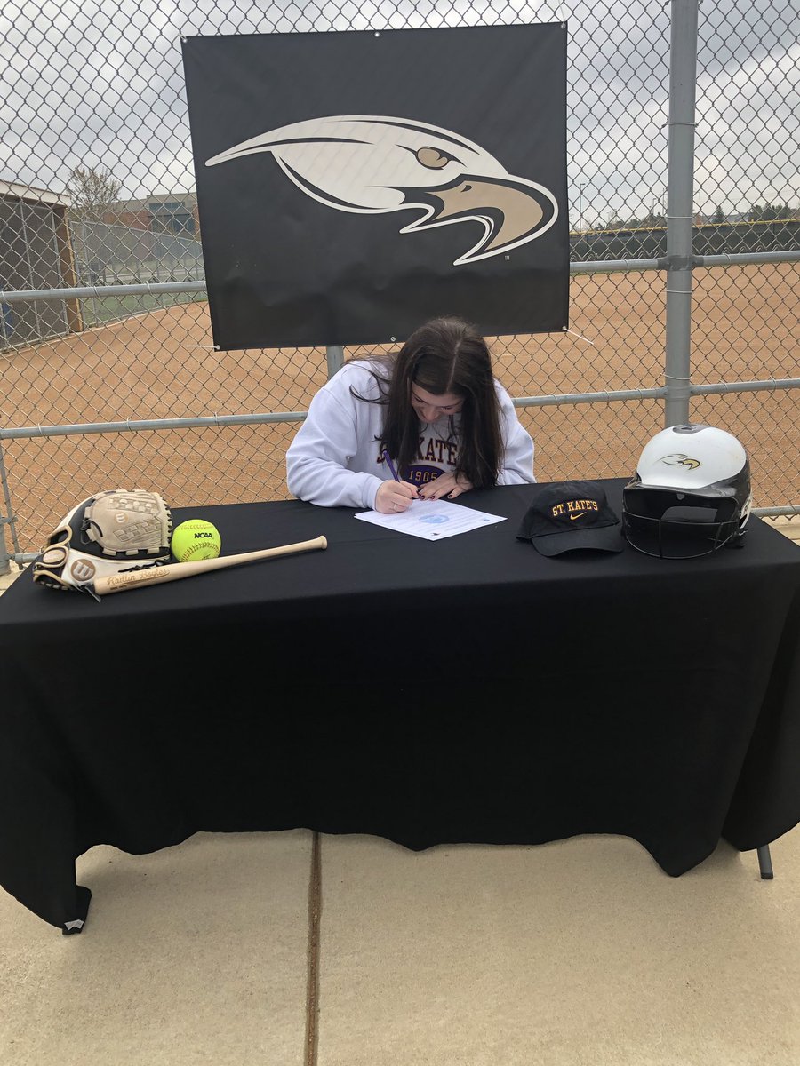 ERHSRaptorsAD's tweet photo. ERHS Softball-Congratulations Lady Raptors, we are so proud of these two as they will continue playing softball in college... Grace Bennett University of St. Thomas and Kaitlín Boyles St. Catherine University #OneEastRidge https://t.co/O1vFmjHMpw