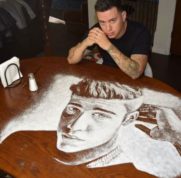 Tegadeyforyou's tweet photo. Haven't Seen Someone make Sooo Much magic, With Salt. This is Mind-blowing Art 🔥💯 https://t.co/h7UWb1mCyK