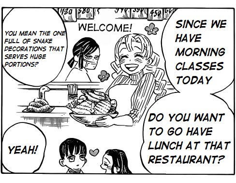XIAOZONES's tweet photo. KNY 205 SPOILERS
.
.
.
.
.
.
.
.
.
.
.
.
.

obamitsu are now happy married and own a restaurant together 😭😭😭😭❤️❤️❤️❤️❤️ #demonslayer https://t.co/9lPCxqjsxr
