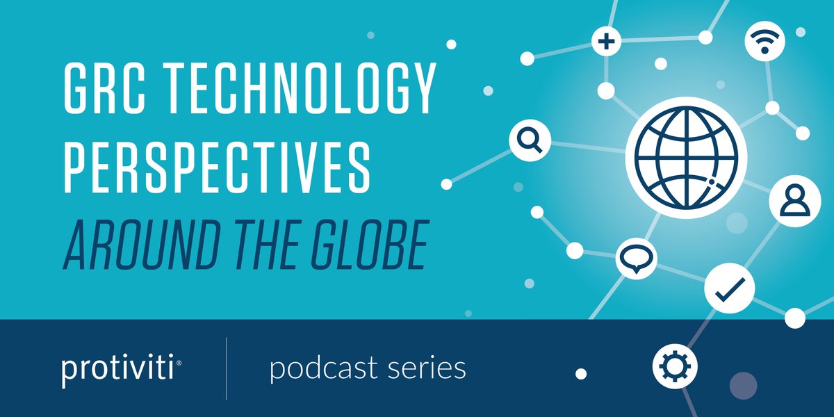 Protiviti's tweet photo. Don't miss our global podcast series on Governance, Risk & Compliance programs and #GRCsoftware, with perspectives on GRC drivers, tools, innovations and market challenges https://t.co/YUjP28ifTS #Internalaudit #riskmanagement #compliance #GRC #podcast https://t.co/UfoOk1fjSs