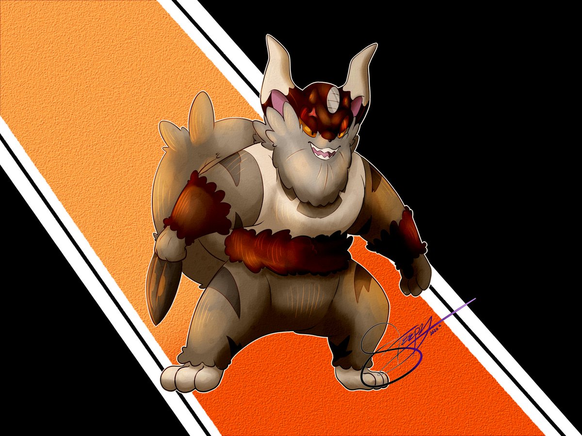 yvezardart's tweet photo. @KingChrisizard @Trickywii #trickyfusions Perrsugly (aka better perrserker) https://t.co/TZZ9QCuRDN