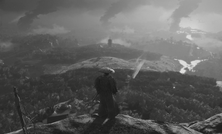 wrath93's tweet photo. This is day 1 for me, absolute beauty of a game.  Black and white too? insane.

Game Of The Year #GhostOfTsushima https://t.co/3BOAzvt7oA