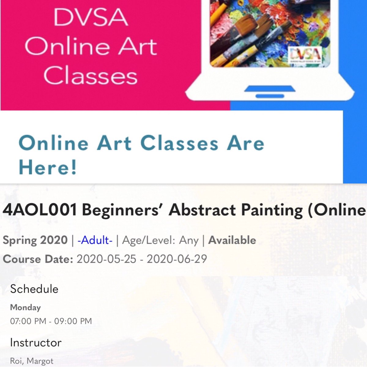 margotroi's tweet image. Woo hoo! #abstractpainting #zoomclasses #CreateAtHome #dundas #HamOnt @HamArtsCouncil @DVSA2010