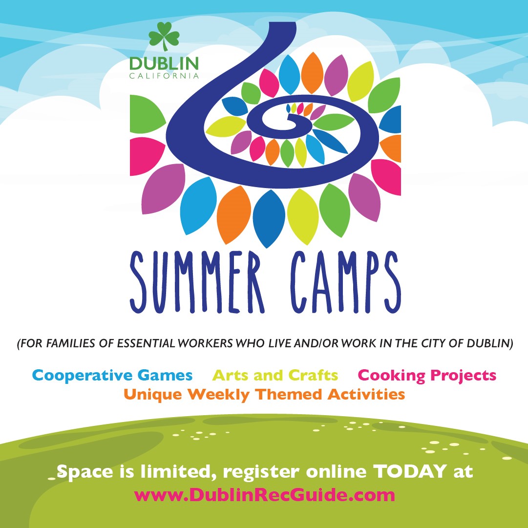 City Of Dublin The City Of Dublin Will Begin Hosting Safe And Affordable Summer Camps For The Children Of Essential Workers Who Live Or Work In Dublin Campers Will Be