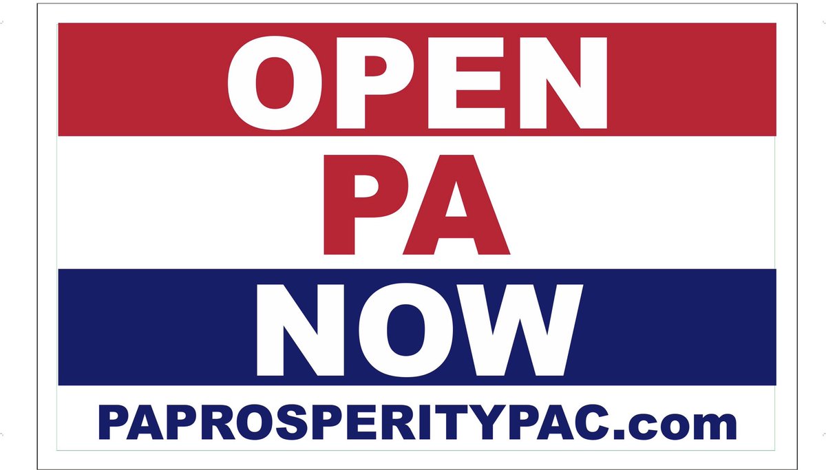 wgregrothman's tweet image. ⁦@GovernorTomWolf⁩  Don’t let the virus win.  Open PA Now.  Retweet if you agree.  paprosperitypac.com