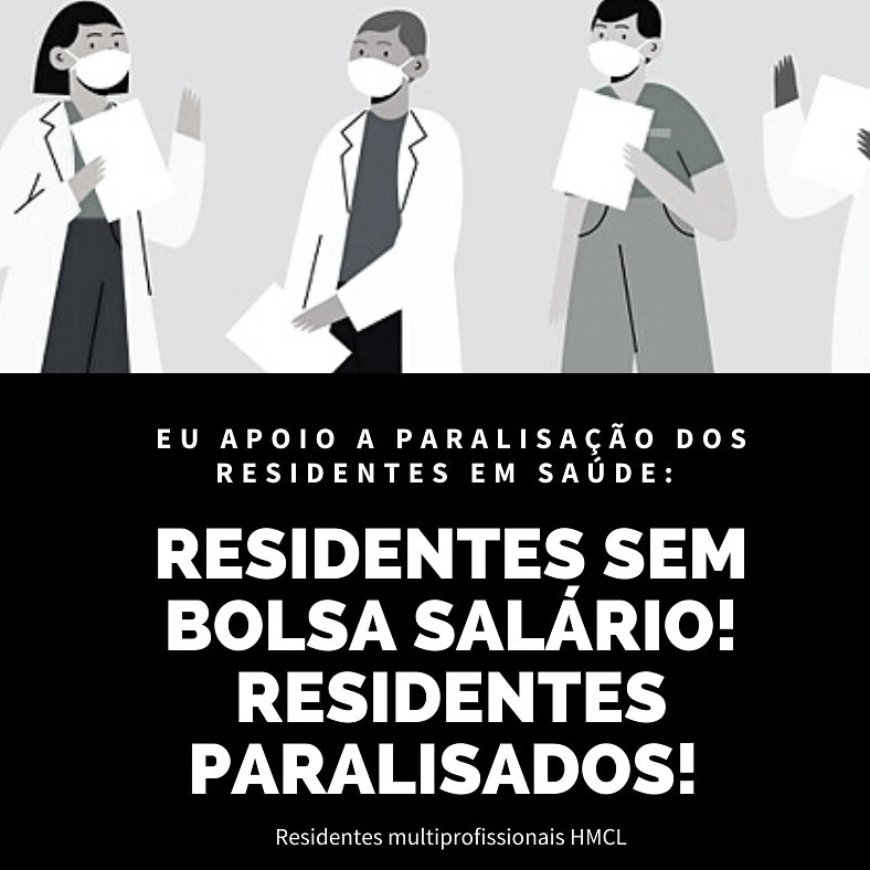 residentesinte1's tweet photo. Paralisados! #paguemosresidentes #residentessemsalario Valorize o SUS, valorize a residência. @minsaude https://t.co/yrX4r1m0w5