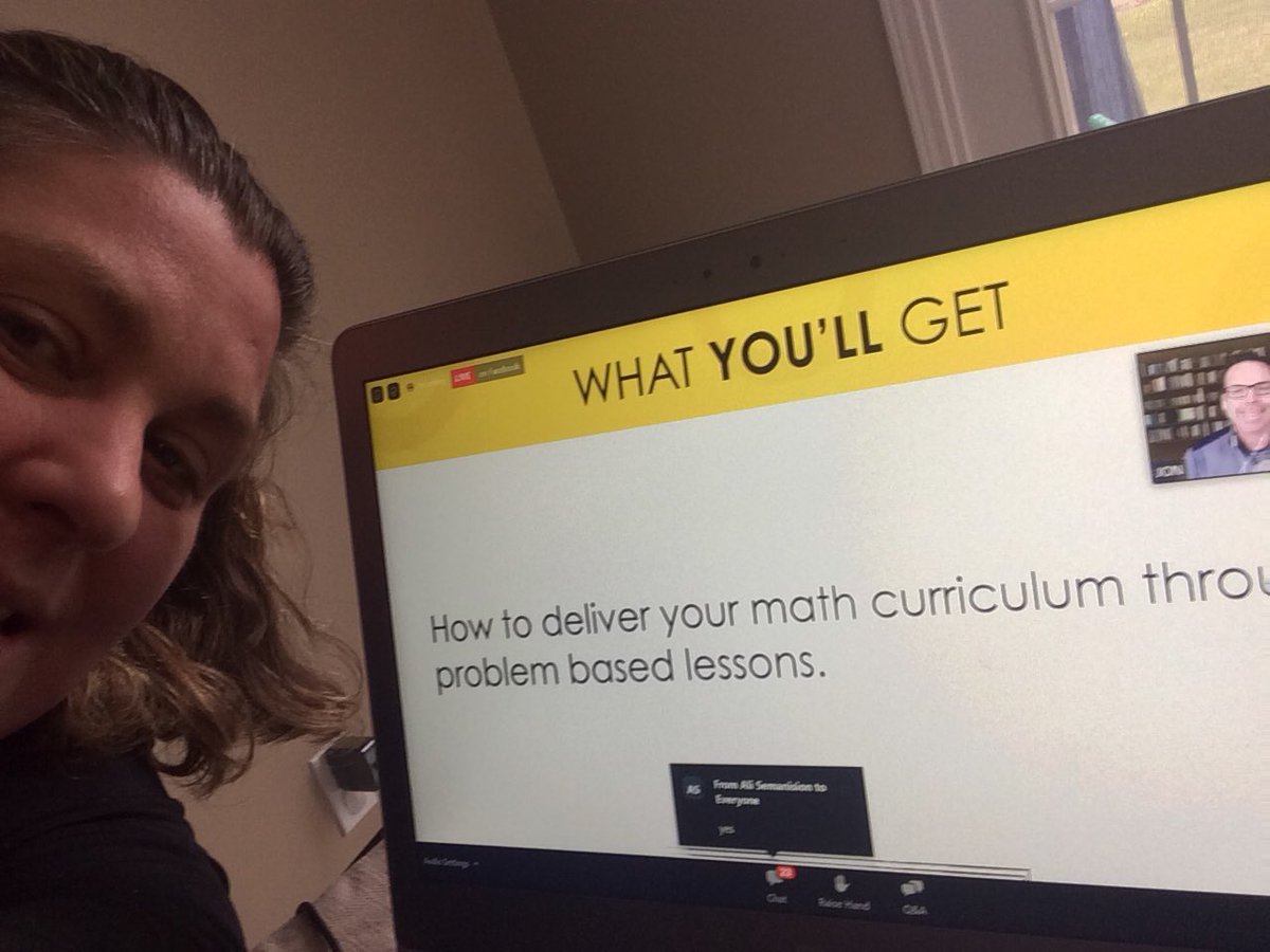 Christi16371990's tweet photo. Free Webinar Completion of Make Math Moments from Jon Orr and Kyle Pearce! Soooo great! https://t.co/IkoumWqZpD