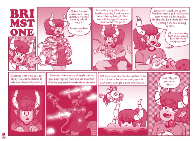 Brimstone is back! And she's telling us all about her job. 