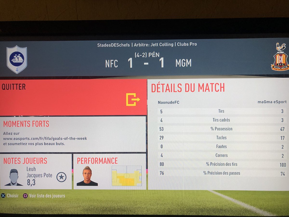 On s’impose aux tirs au but 🆚 @maGma_eFC en demi-finale de la #eGiveMeLeague 👊🏼

On ira défendre notre titre en finale demain soir (22h) face à <a href="/UnitedBlc/">USO Meurchin</a> ou <a href="/FCLightnings/">Lightnings FC</a> !

Bravo les mecs 🙌🏼