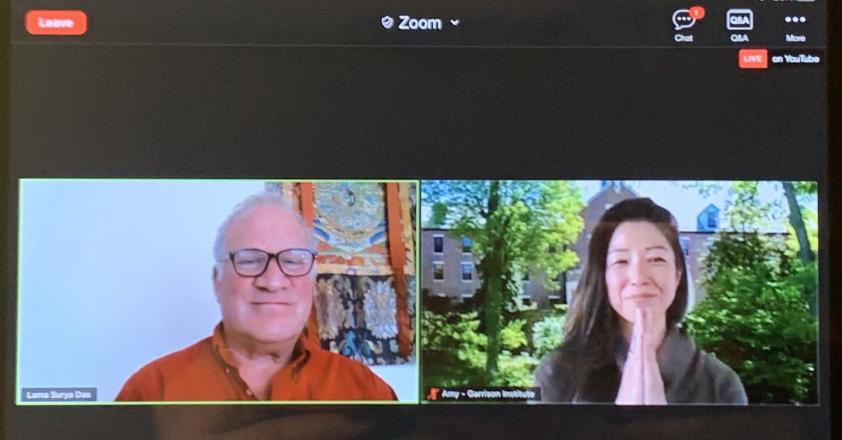 LamaSuryaDas's tweet photo. Thank you so much Amy Ma and our beloved friends at Garrison Institute for a WONDERFUL Webinar together! You can catch the replay here https://t.co/QRTNTkHoIn
#GarrisonInstitute #LamaSuryaDas #TheAmericanLama #Dzogchen #NaturalGreatPerfection #AwakeningtheBuddhaWithin https://t.co/Xu8cK5qs5f