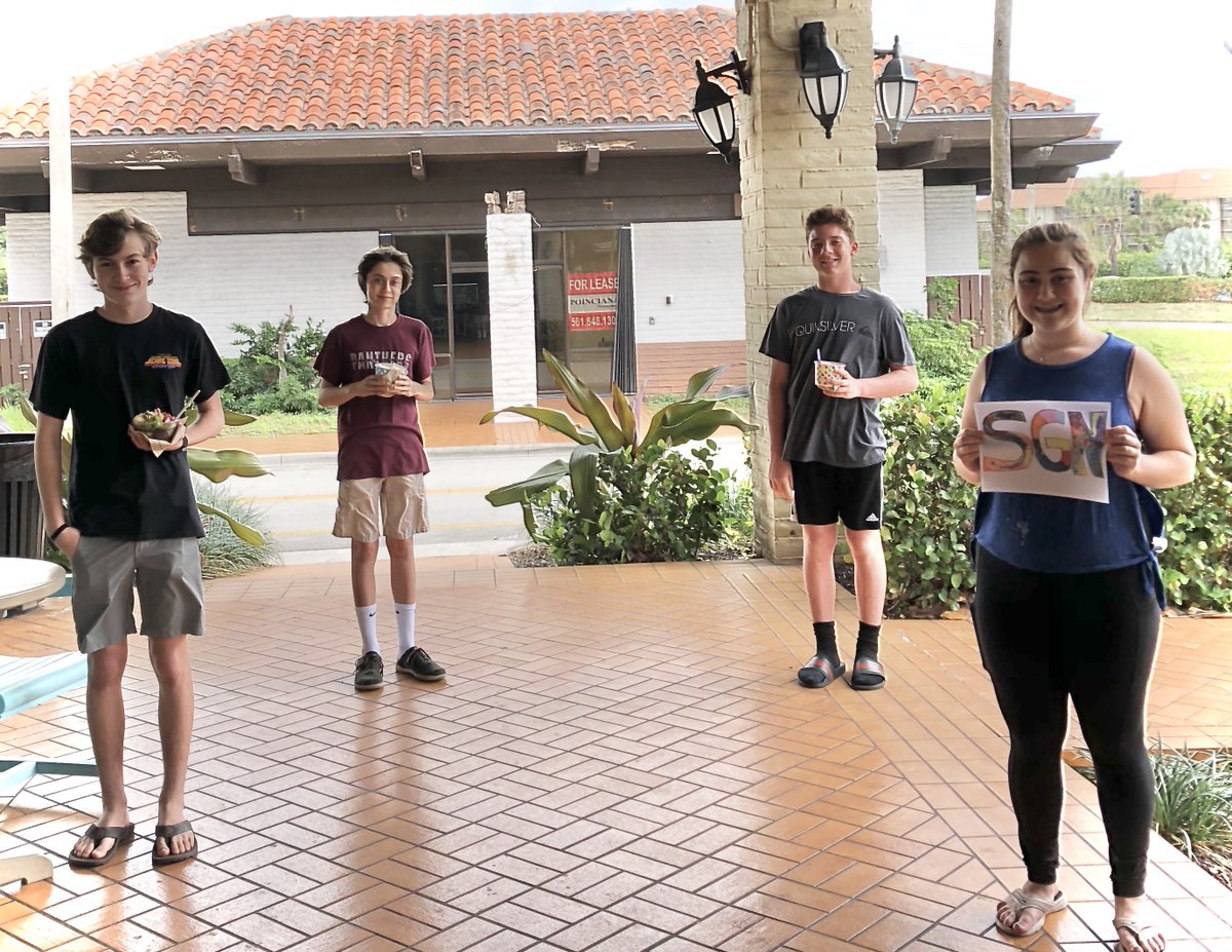 happyliciousbyb's tweet photo. @johnkrasinski @somegoodnews @LimebackArt After 9 years at @Meyerprep, the 8th graders last day ended with a click on their laptops. This after their canceled school trip to Israel and in-person graduation. #SomeGoodNews? They got frozen yogurt and time together (6' apart)! That counts for something, right?!? 🤔🤔🥲😋❤️ https://t.co/7bpk1XR0ve