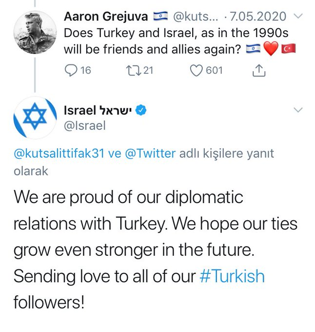 PoliticNewss2's tweet photo. Israel and Turkey are opening a new page?
-Turkey-Israel diplomatic disputes from the past recently replaced the continuation of full diplomatic relations, we see positive steps.+++++ https://t.co/j01LZI6dpj