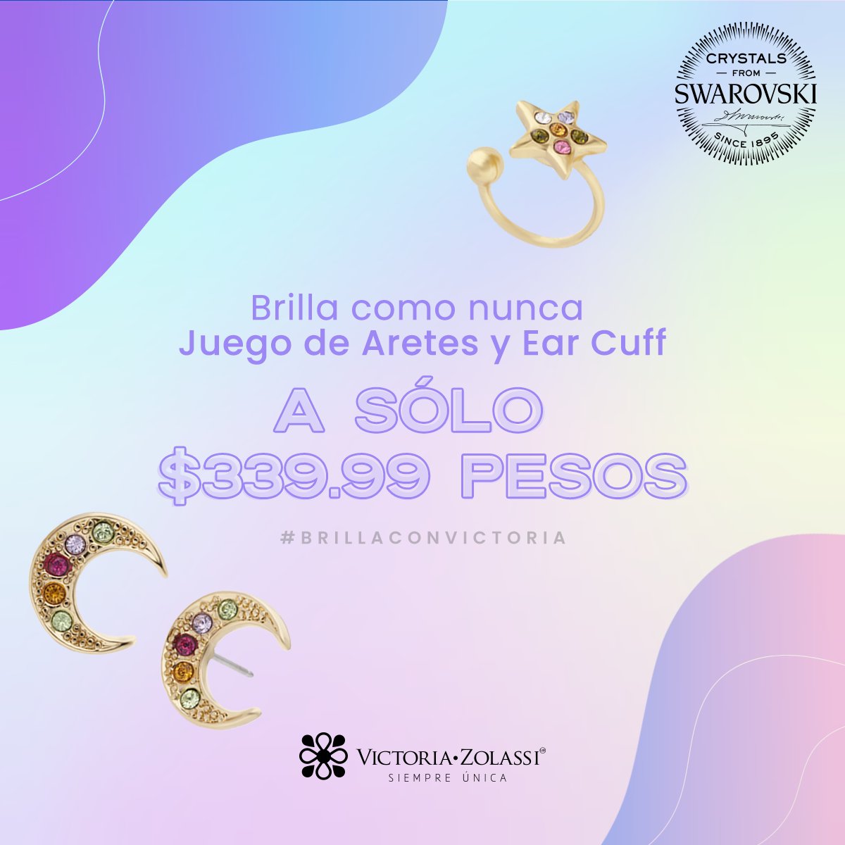 VictoriaZolassi's tweet photo. ¡Brilla con Victoria Zolassi® y Swarovski®! Aprovecha esta promoción y resalta tu estilo. https://t.co/09ljr7W2nw