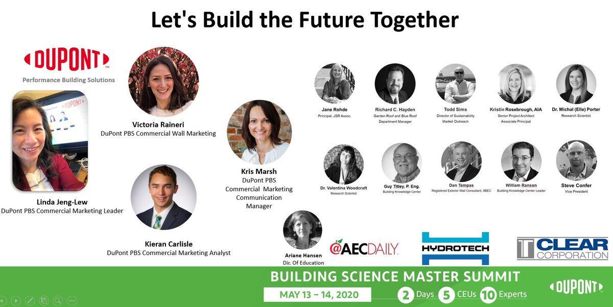 Linda_Jeng's tweet photo. It's a wrap! Thanks to all who #joinedus for the #AllSixSides #BuildingScience #MasterSummit! Connect with @dupontpbs to see what will be next! https://t.co/f7KlDsVw9F