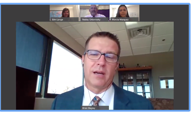 MissGroskin's tweet photo. Central Elementary teachers taking distance learning by #stvrainstorm. The third-grade students wrote questions for Longmont Mayor Bagley. Then third-grade teachers held a Webex to ask him the questions. Then they turned their Webex interview into a @Seesaw lesson! https://t.co/AG1f1kdheg