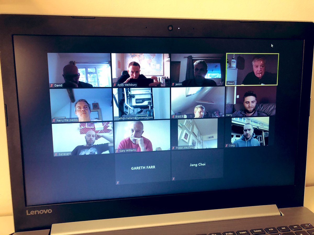 AndyWellsbury's tweet photo. Awesome #Virtualnightin with @Fernox &amp; @KDNavienuk thanks for supporting this evening with @Dominos_UK &amp; @thatchers_cider. The way forward, the new customer night out! #thinkingoutsidethebox https://t.co/jZLotVbTAY