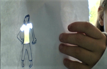 ArtLaes's tweet photo. The interesting textures and patterns students are finding with their characters always excite. There's even a glowing shirt. Can you guess what backgrounds these artists used to create their character's shirts? #LakeAnneArt #artathome @LakeAnneES #dolphinpride #patternandtexture https://t.co/HYZyviGfnN