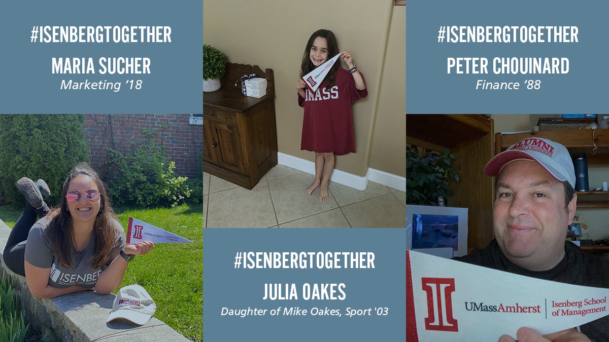 IsenbergUMass's tweet photo. Whether you're from the class of '88, '18, or the future class of '38, you're part of the same caring community. #IsenbergTogether https://t.co/1xTjqGkibM
