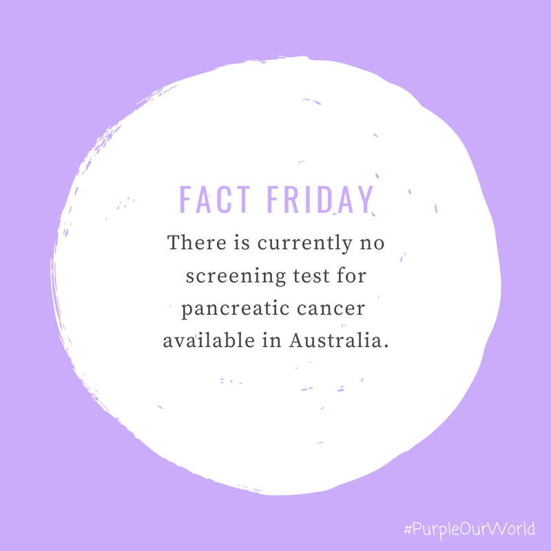 Purple Our World Factfriday At The Moment The Only Form Of Early Detection For Pancreaticcancer Is Knowing The Symptoms By Knowing The Symptoms You Can You Can Request The Relevant