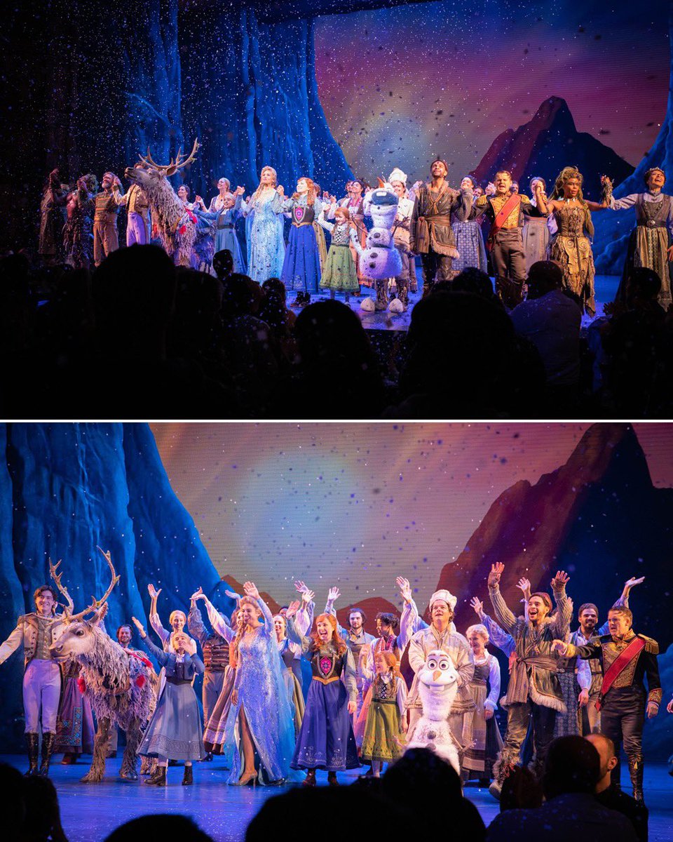FrozenBroadway's tweet image. We are heartbroken to announce that Frozen will not reopen once Broadway returns. Thank you for the love and magic we've shared together during our incredible 851 performances at the St. James Theatre. Some people are worth melting for, and today our hearts melt with you. 💙