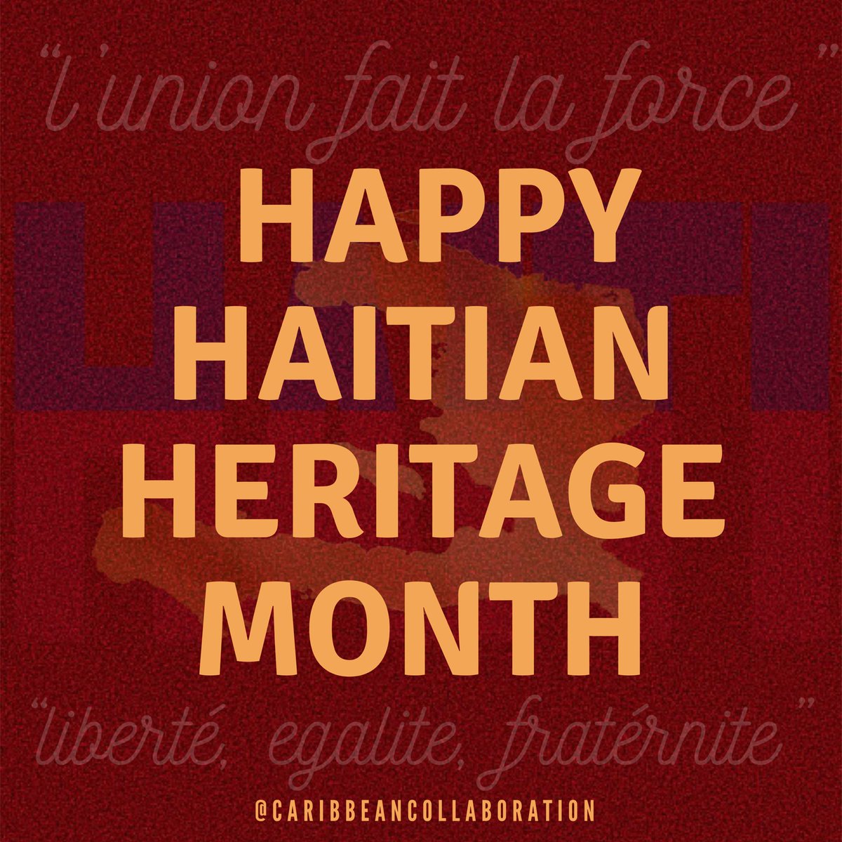 caribcollabdmv's tweet photo. Happy Haitian Heritage Month! https://t.co/3zUa3ZrV74