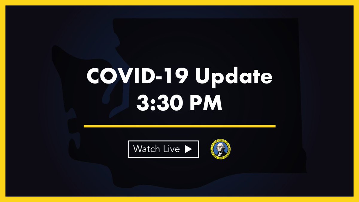 Graphic stating "COVID-19 Update: 3:30 PM"